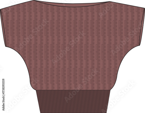 Summer knit top fashion oversize top summer jumper design vector