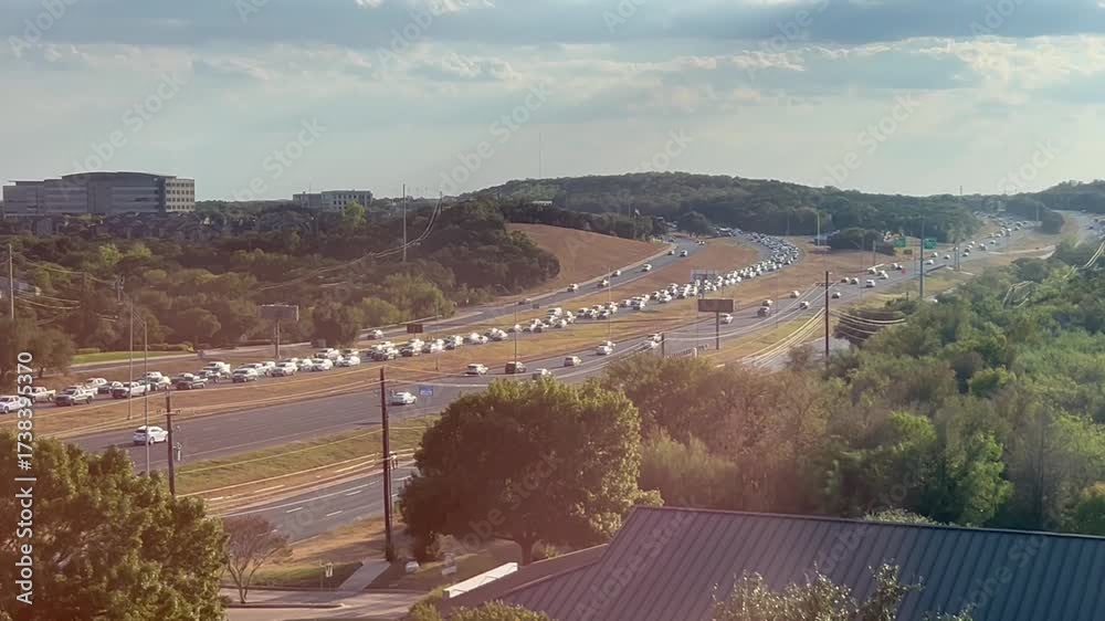 Mopac Austin Texas traffic northbound on 10-2-2025