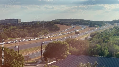 Mopac Austin Texas traffic northbound on 10-2-2025