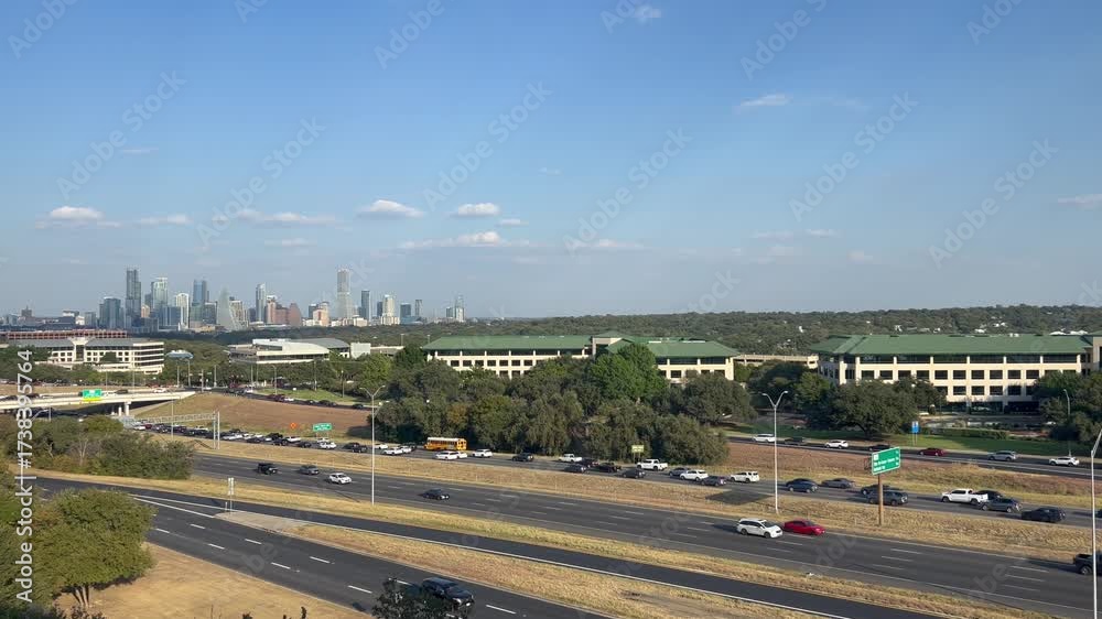 Mopac Austin Texas traffic northbound on 10-2-2025
