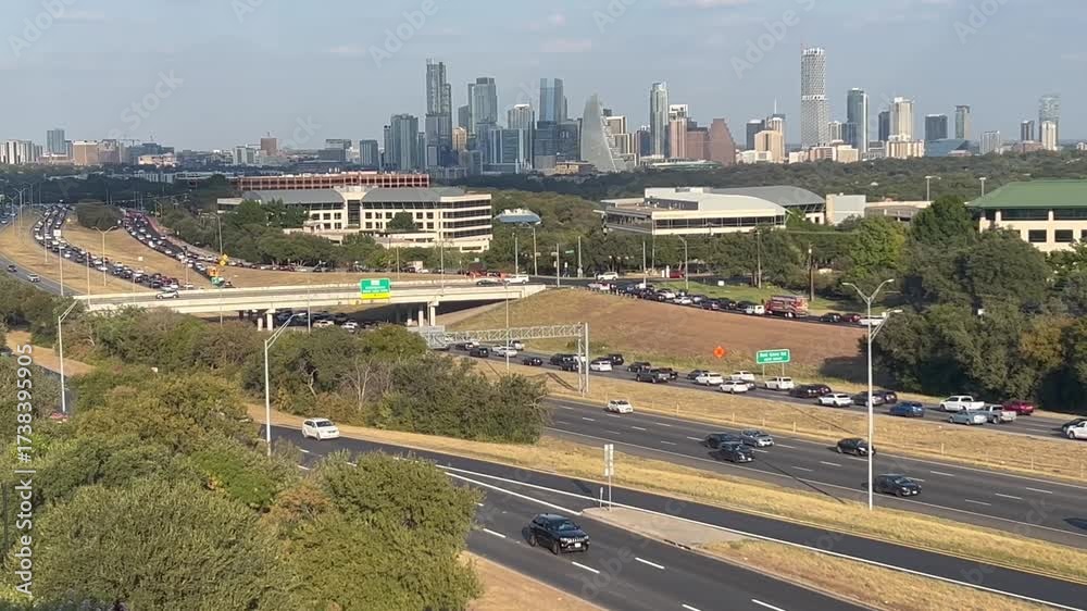 Mopac Austin Texas traffic northbound on 10-2-2025