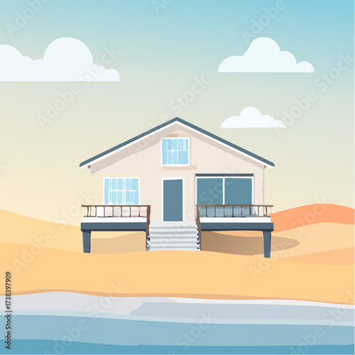 Real estate Beachside bungalow steps away from sand dunes