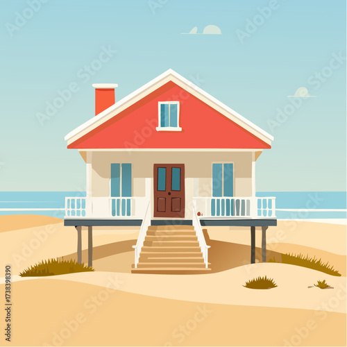 Real estate Beachside bungalow steps away from sand dunes