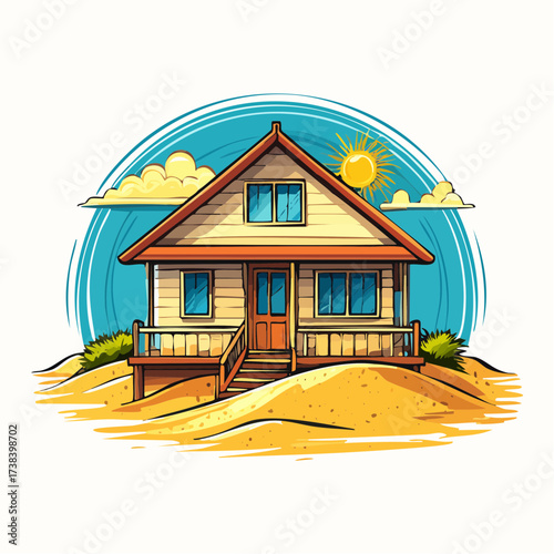 Real estate Beachside bungalow steps away from sand dunes