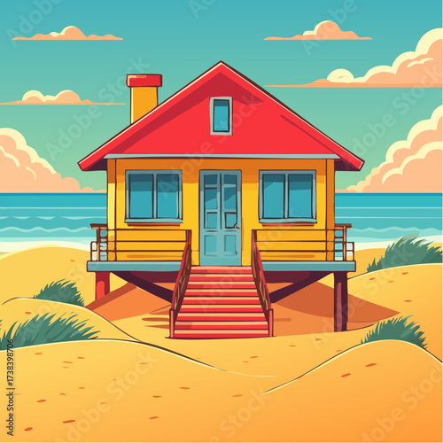 Real estate Beachside bungalow steps away from sand dunes