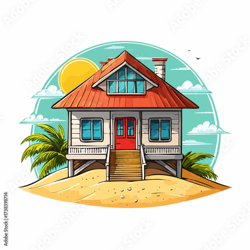 Real estate Beachside bungalow steps away from sand dunes
