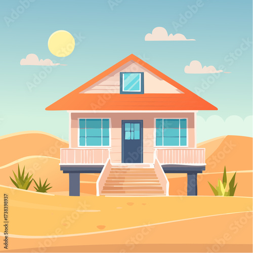 Real estate Beachside bungalow steps away from sand dunes