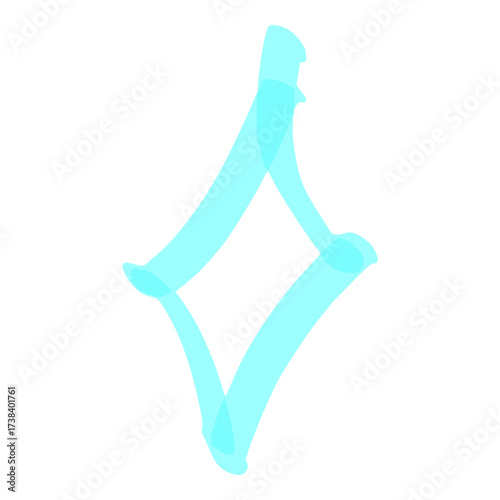Highlighter Diamond Doodle Illustration