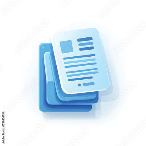 Stack of documents with important information symbolizing organization efficiency and streamlined paperwork solution for improved office workflow