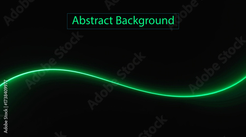 abstract green wave