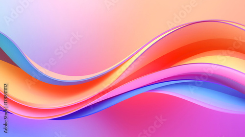 Abstract creative colourful wave on light background.