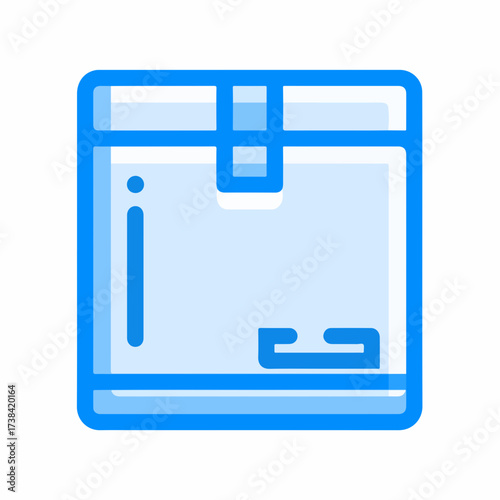 Minimal Package Icon Design Element