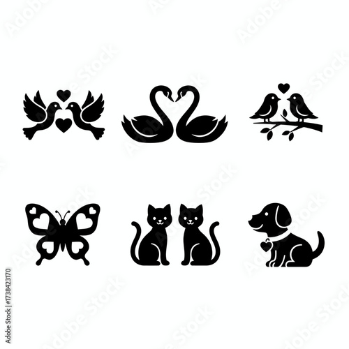 Collection of lucky charms and symbols including a horseshoe, four leaf clover, starburst, lantern, fortune cookie, and sunrise for good fortune and positive vibes