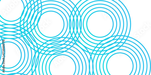 abstract seamless pattern with circles overlap textile fabric curl design.	