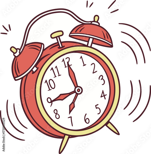 Classic Alarm Clock Vector