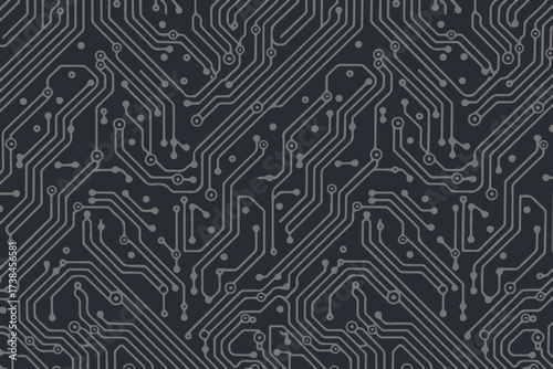 stylized pcb circuit pattern technology background high contrast electronic network vector ai eps jpeg png