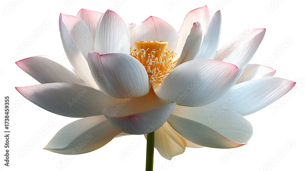 Obraz premium lotus isolated on white background