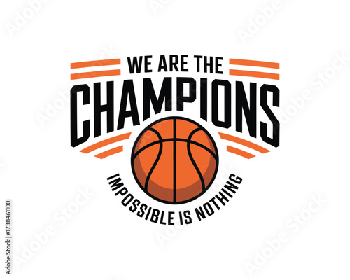 Basketball logo vector design template for sports team branding and illustration