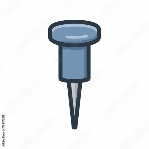 Modern Pin Icon in Muted Colors