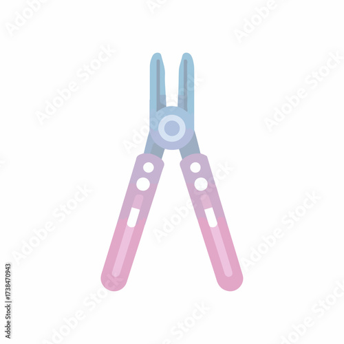 Sleek Pliers Icon in Soft Colors