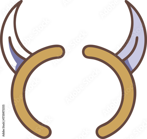 Cartoon Horn Headband Festive Costume Party Accessory