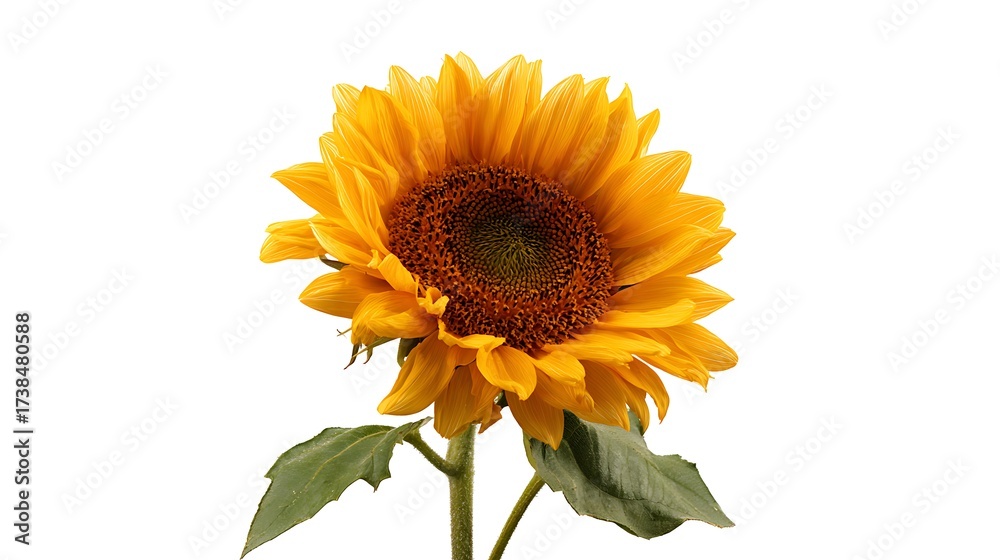 Fototapeta premium sunflower isolated on white background