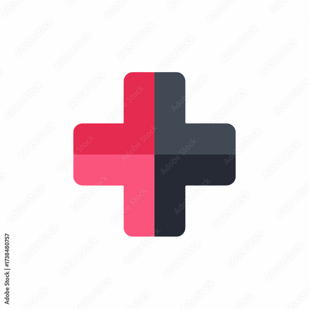 Fototapeta premium Simple Plus Icon Vector Graphic Design