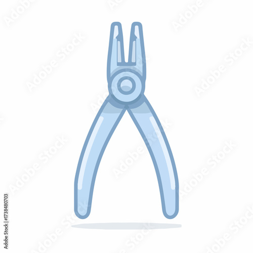 Sleek Pliers Icon in Minimalistic Design