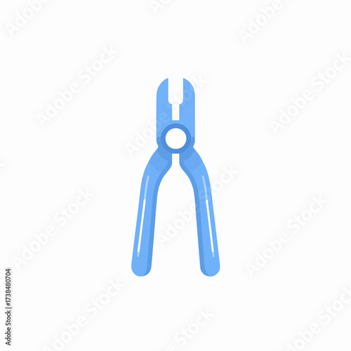 Sleek Pliers Icon in Minimalist Design