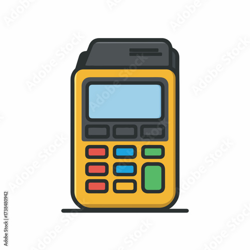 Sleek POS Terminal Icon Design