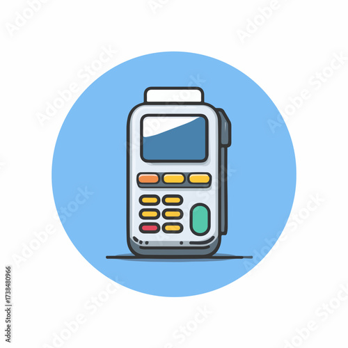 Sleek POS Terminal User Interface Icon