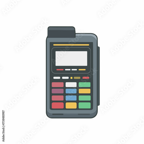 Modern POS Terminal Minimalist Design