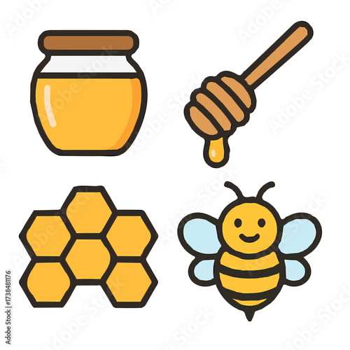 Honey icon vector design for motion graphics