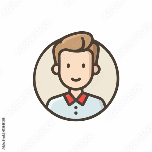 Sleek Profile Badge Icon Design