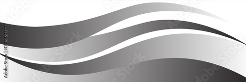 Dark grey abstract wide horizontal banner with hexagon carbon fiber grid and orange luminous lines. Technology vector background with orange neon lines
