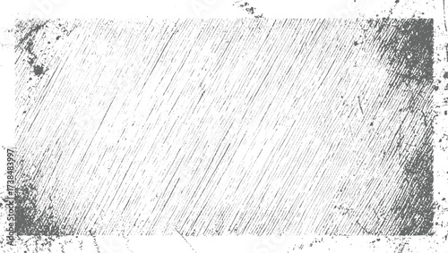 A gray and white distressed grunge texture with diagonal lines and scattered speckles creating a rough, weathered appearance.