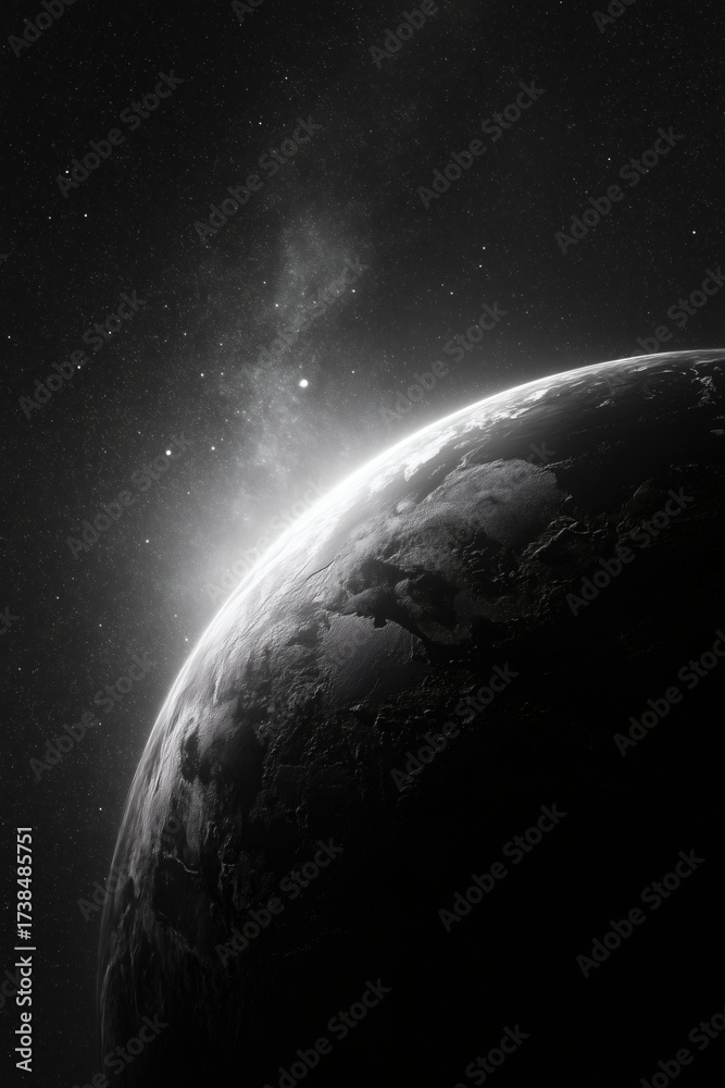 Fototapeta premium Monochrome Planet
