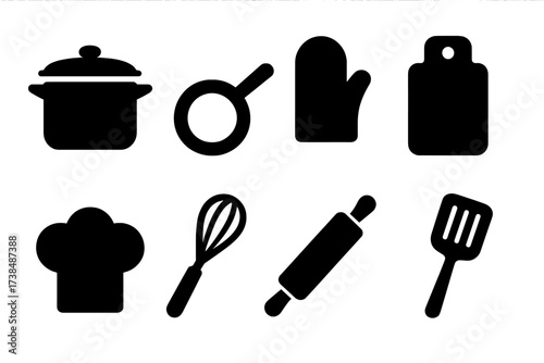 Cooking Icon Set.