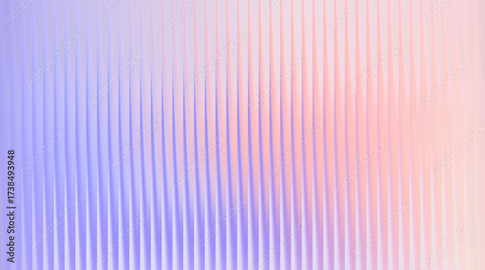 Fototapeta premium Pastel gradient background with vertical ribbed texture
