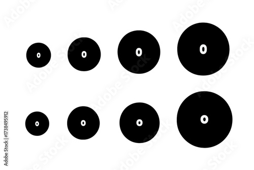 Crash Cymbals Icons. Solid, filled icon set of crash cymbal sizes: -inch, -inch, -inch, -inch, -inch, -inch, mini crash, large crash. Solid, filled icons in