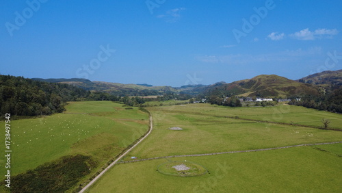 Nether Largie Bronze Age Middle and North Cairn is one of five large burial cairns that form a ‘linear cemetery’ along Kilmartin Glen, Argyll and Bute, Scotland, UK