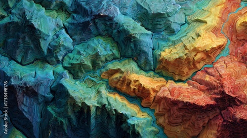 green and yellow feathers background