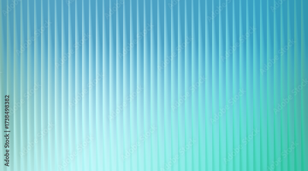 Fototapeta premium Abstract blue and green gradient background with vertical lines