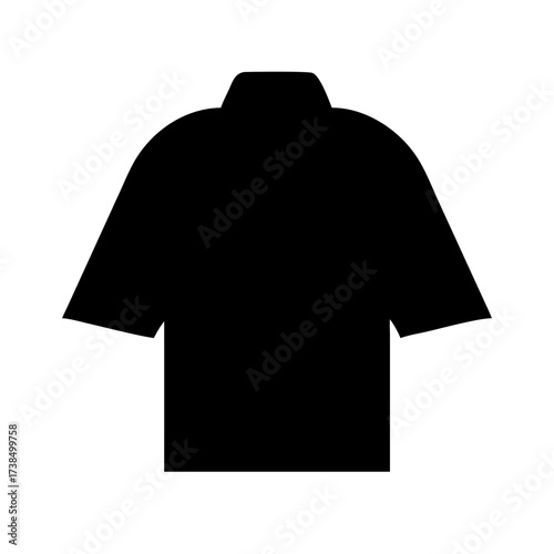 Illustration of a shirt, representing clothing, fashion, and casual wear with a simple and modern design