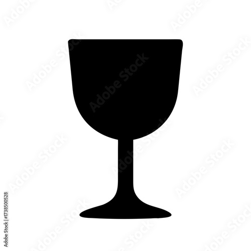 Vector art of wine glass, a simple and clean vector illustration for beverage, celebration, or restaurant designs and projects