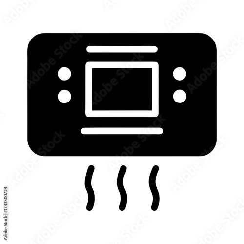 Illustration of an air conditioner, a modern appliance for cooling and maintaining air quality in indoor spaces