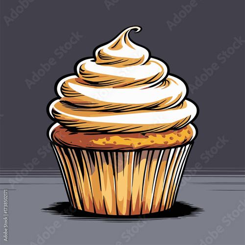 cupcake illustrations with various flavors