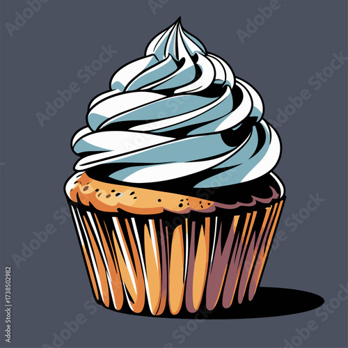 cupcake illustrations with various flavors