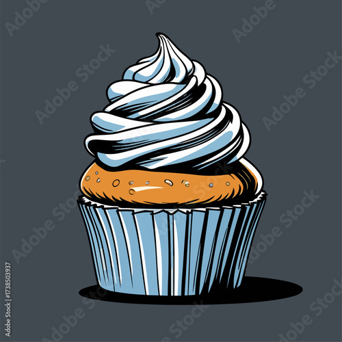 cupcake illustrations with various flavors