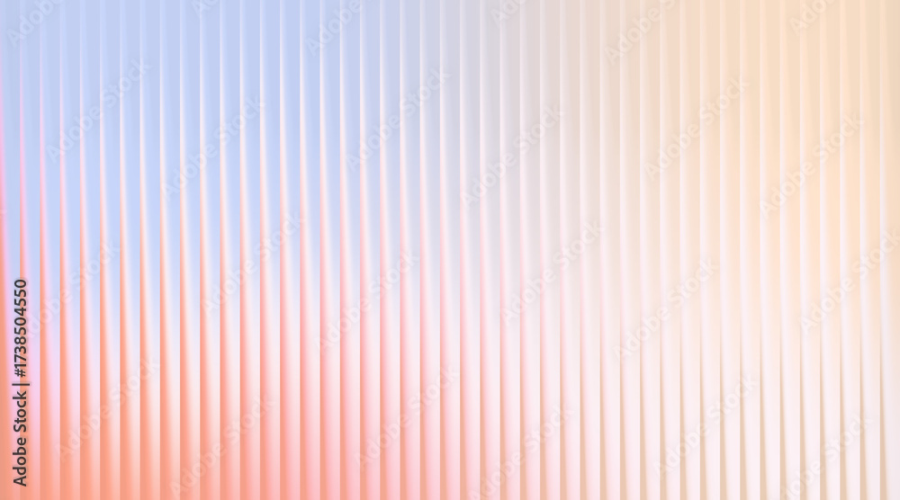 Fototapeta premium Soft pastel background with vertical ribbed texture and gentle light